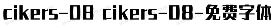 cikers-08 cikers-08字体转换